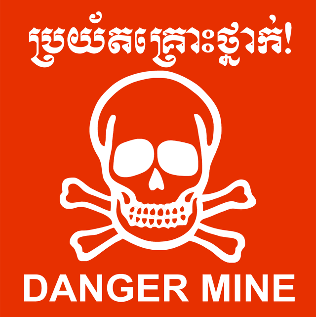 Danger Mine Cambodia Logo download