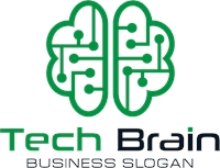 Technology Brain Logo Template download