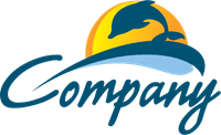 Company Dolphin Logo Template download