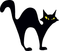 Halloween cat Logo Template download