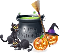 happy halloween Logo Template download