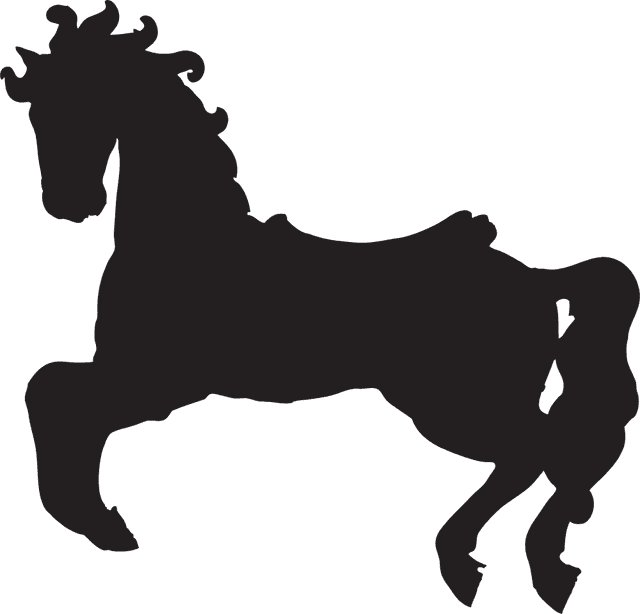 HORSE TOY SILHOUETTE Logo Template download