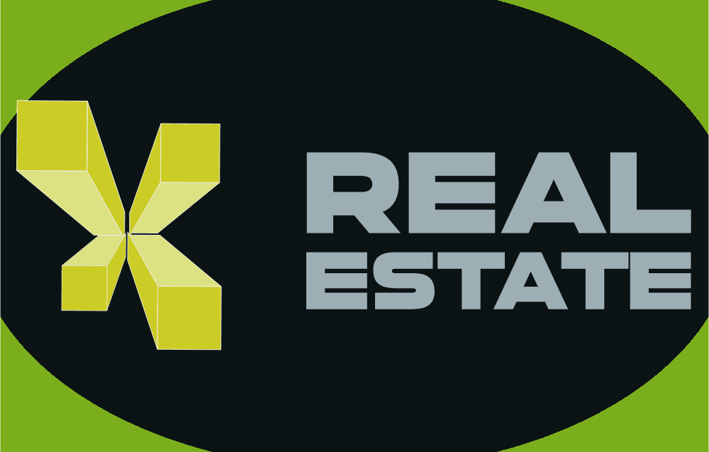 3D Top View Building Real Estate Logo Template download