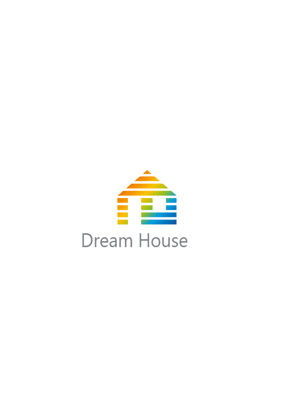 Colorful Dream House Real Estate Logo Template download
