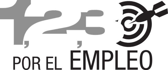 1,2,3, Por el Empleo Logo download