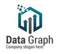 Abstract Data Graph Logo Template download