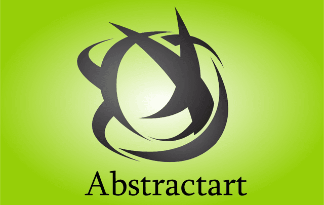 Abstract Grey Swirly Art Logo Template download