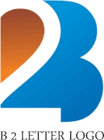B2 Letter Logo Template download