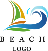 Beach Water Entertainment Logo Template download