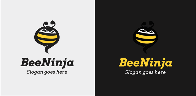 Bee Ninja Logo Template download