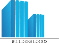 Blue Building Construction Logo Template download