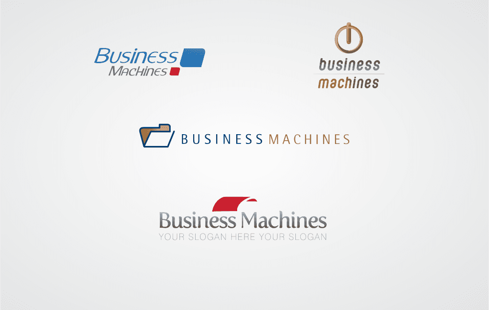 BUSINESS MACHINES Logo Template download