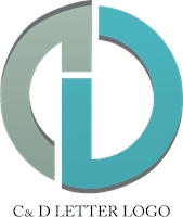 C D Alphabet Design Logo Template download