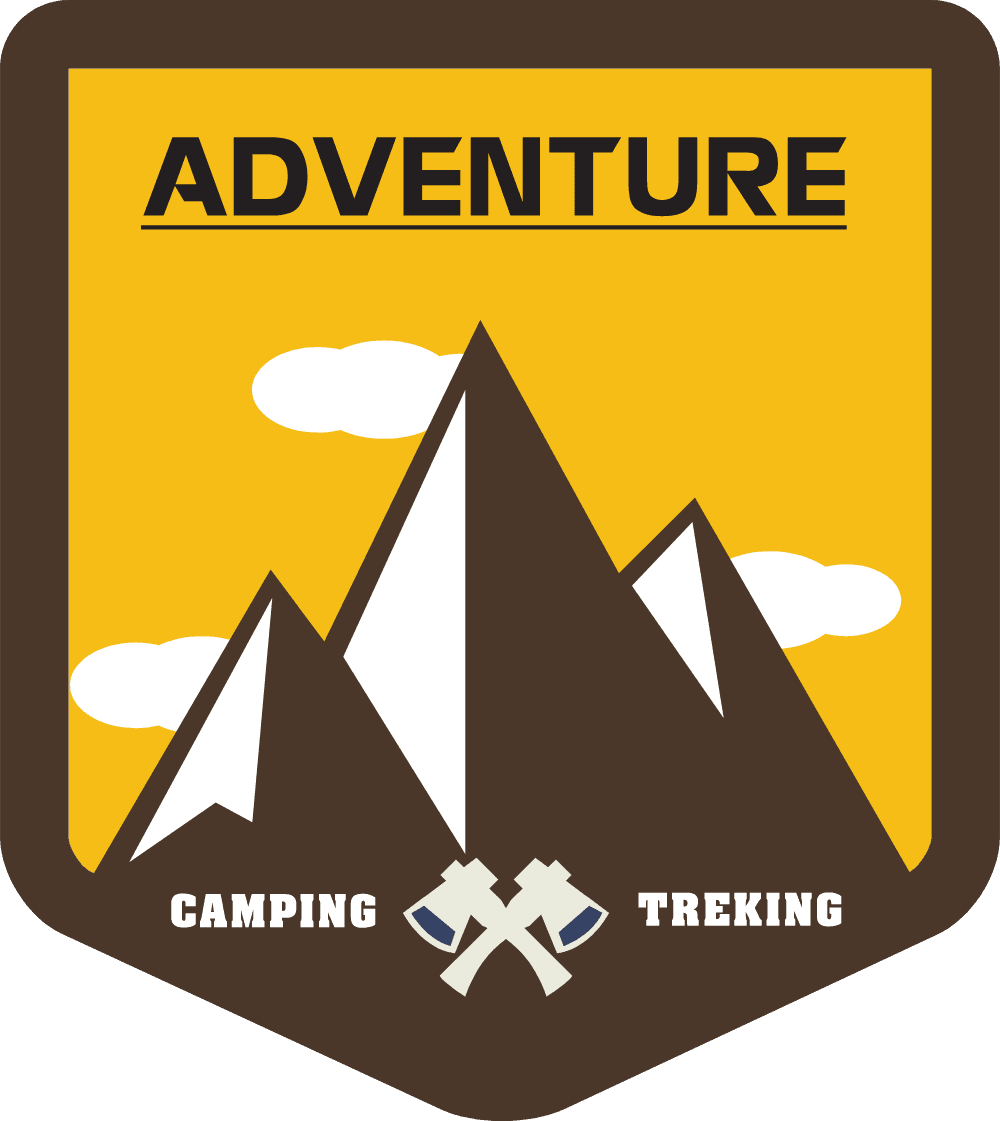 Camping Treking Logo Template download
