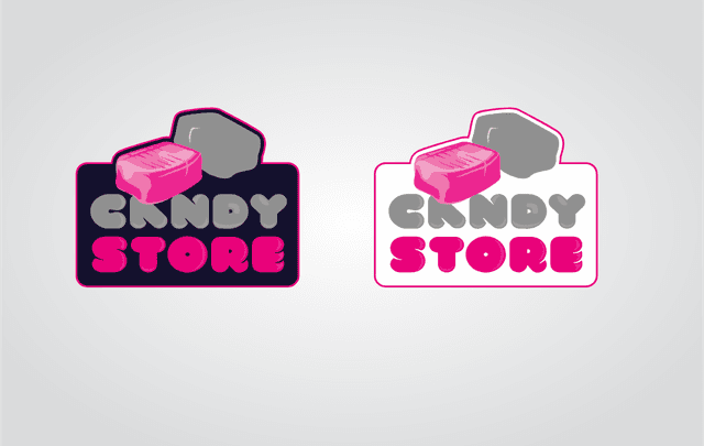 CANDY STORE CUSTOM  DESIGN Logo Template download