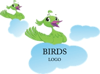 Cartoon Birds Logo Template download