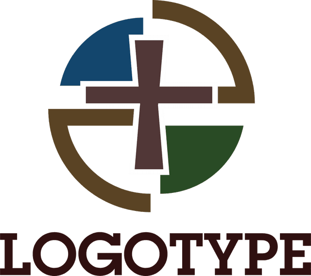 Church Cross Logo Template download