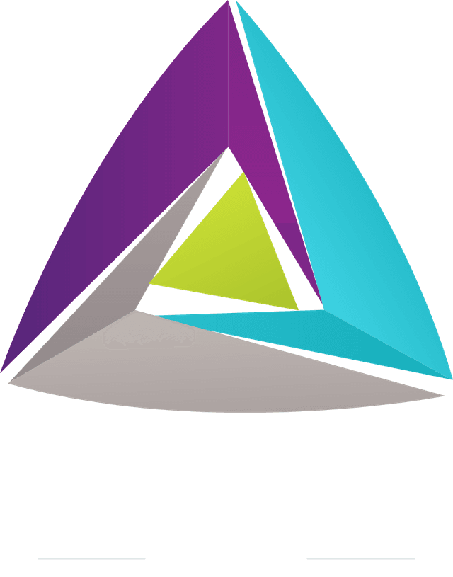 colorful circular edge triangle company Logo Template download