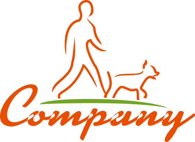 Company Dog Walking Logo Template download