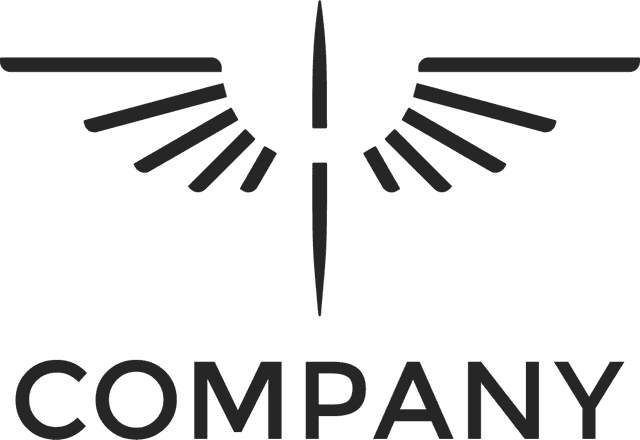Company Eagle Skeleton Logo Template download