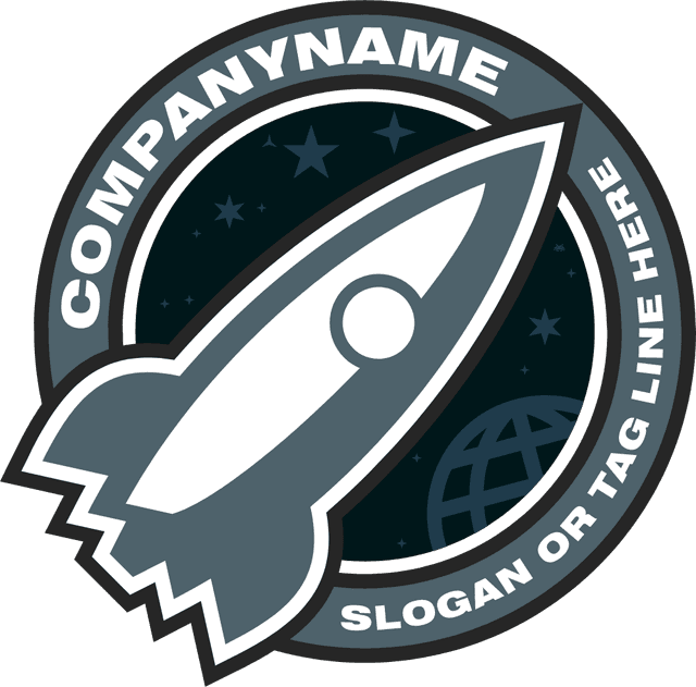 Company Rocket Ship Logo Template download