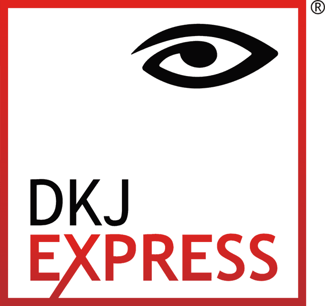 DKJ Express Suprimentos colorido Logo download