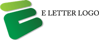 E Green Letter Logo Template download