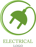 Electrical Plug Logo Template download
