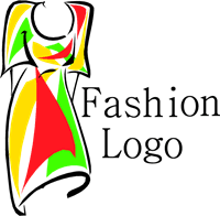 Fashion Dress Colorful Logo Template download