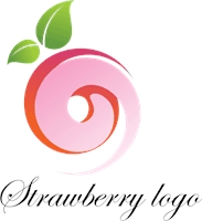 Food Strawberry Fruits Logo Template download