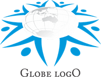 Globe People Work Logo Template download