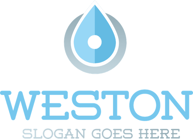 Glossy Blue Water Drop Logo Template download