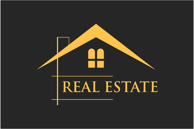 Golden real estate Logo Template download