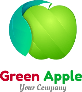 Green Apple Logo Template download