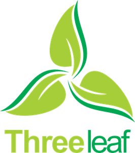 Green leaf organic circle Logo Template download