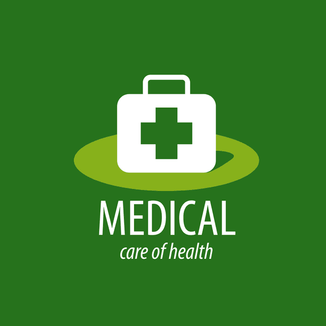 Green medical health Logo Template download