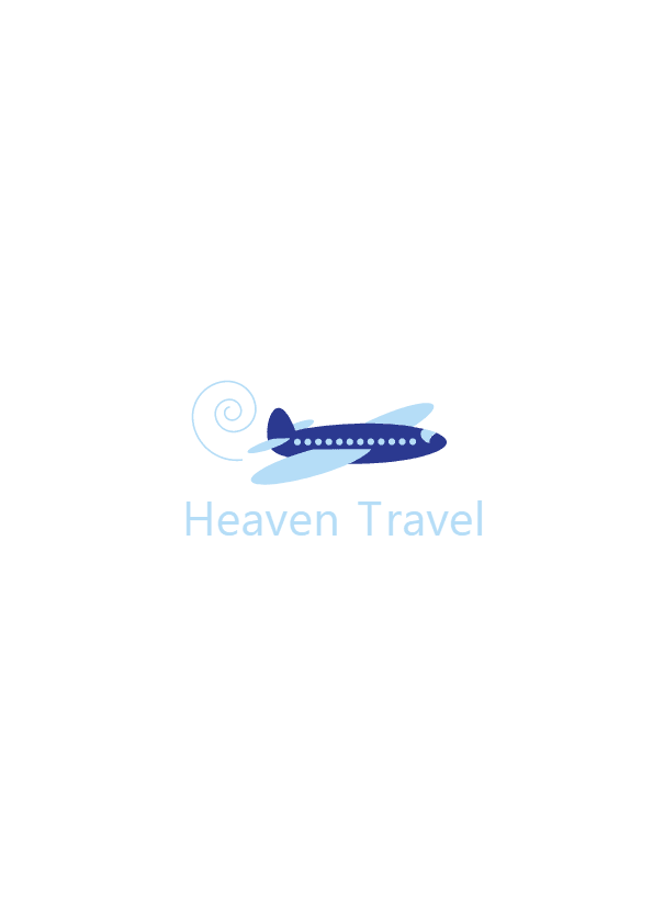 Heaven Travel Funky Logo Template download