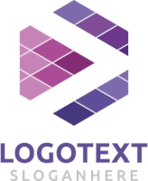 Hexagonal purple Logo Template download