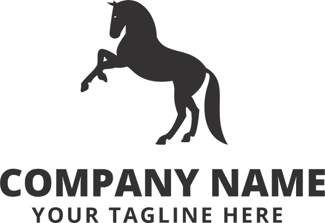 Horse Shape Logo Template download