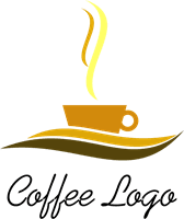 Hot Coffee Drink Logo Template download