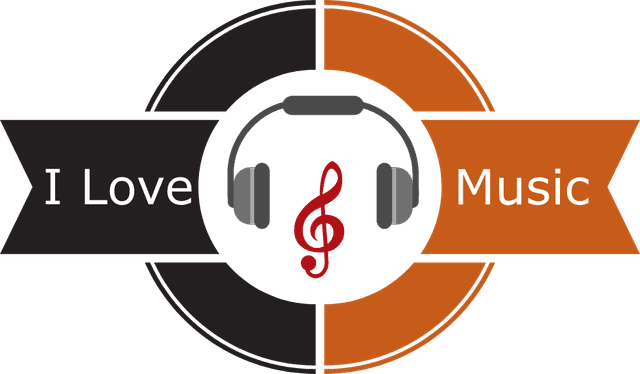 i love music Logo Template download
