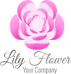 lily flower Logo Template download
