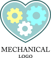 Mechanical Gear Wheel Logo Template download