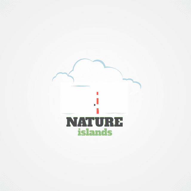 Nature islands Logo Template download