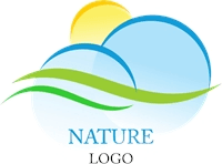 Nature Sun Green Sky Logo Template download