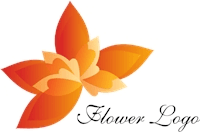 Orange Flower Logo Template download
