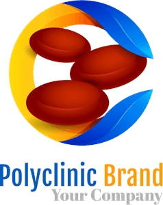 Polyclinic brand Logo Template download