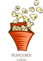 Popcorn Logo Template download