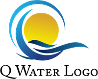 Q Water Letter Logo Template download