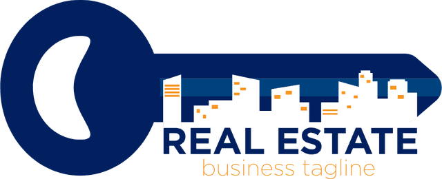 Real estate key form Logo Template download